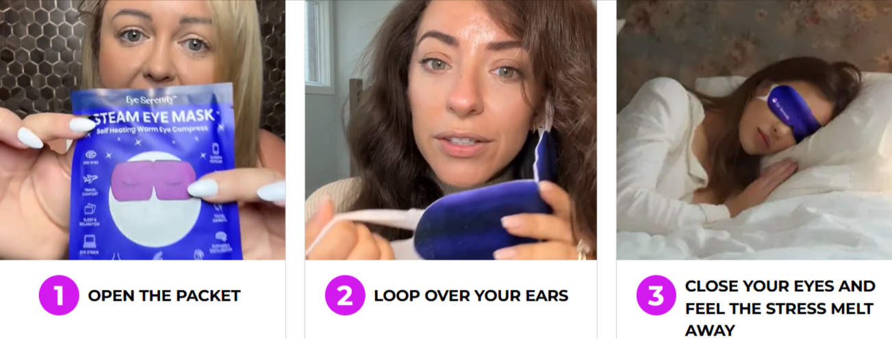 Eye Serenity Eye Mask how to use