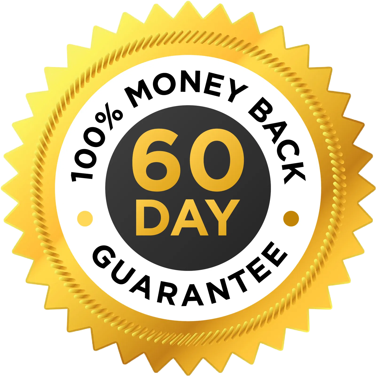 60 days Money Back Guarantee
